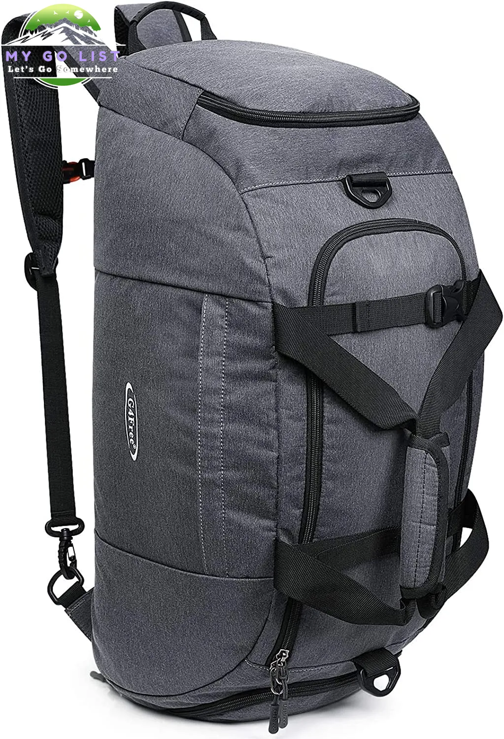 40L 3-Way Duffle Bag Backpack