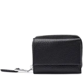 Angela Women's Pure Leather Wallet Black