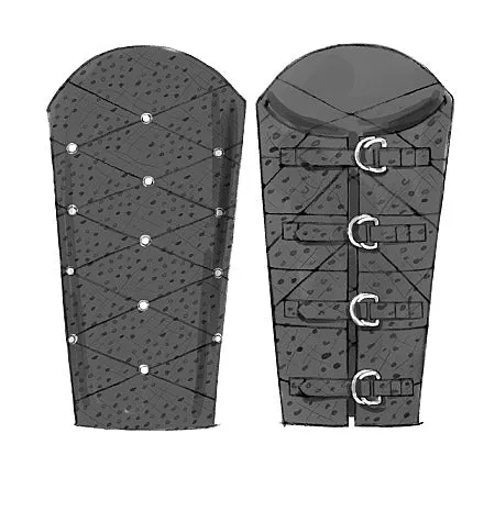 B5371 Misses'/Men's Wrist Bracers, Corset, Belt And Pouches