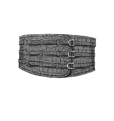 B5371 Misses'/Men's Wrist Bracers, Corset, Belt And Pouches