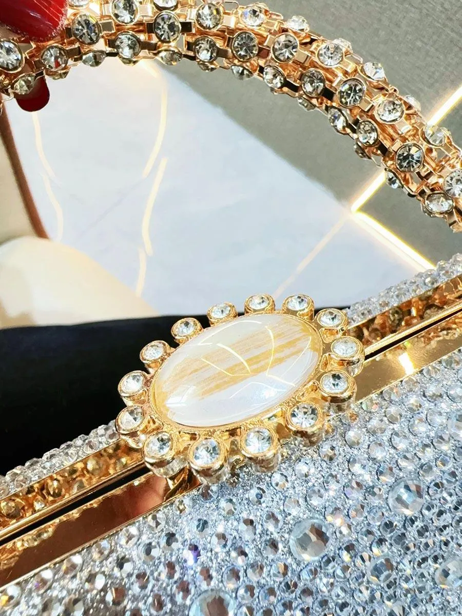 Beaded Rhinestone Luxury Clutches MNBF113