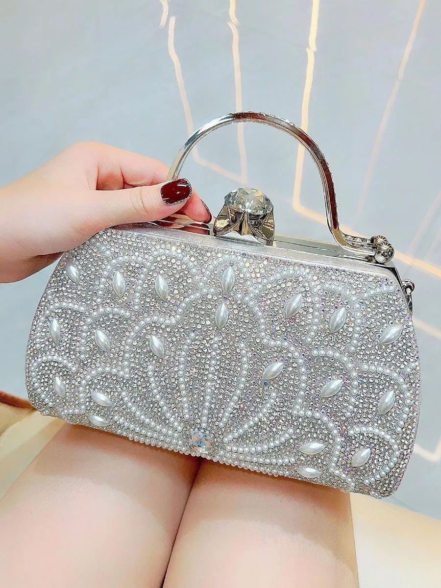 Beaded Rhinestone Luxury Clutches MNBF113