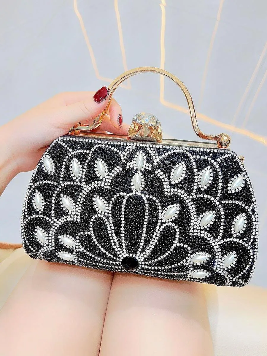 Beaded Rhinestone Luxury Clutches MNBF113