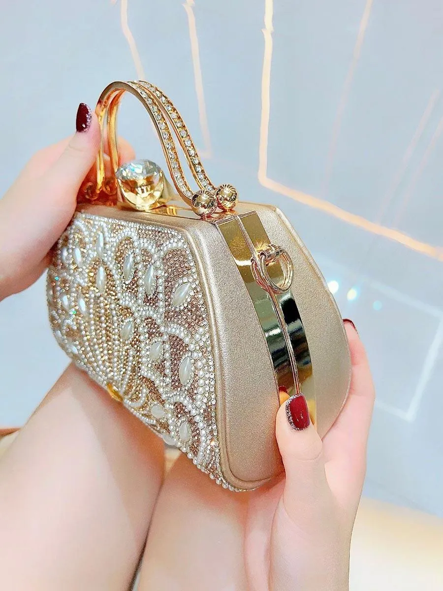 Beaded Rhinestone Luxury Clutches MNBF113