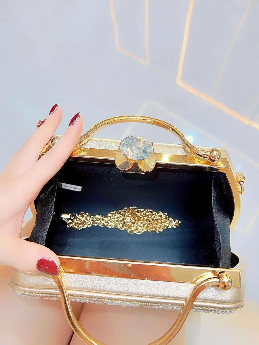 Beaded Rhinestone Luxury Clutches MNBF113