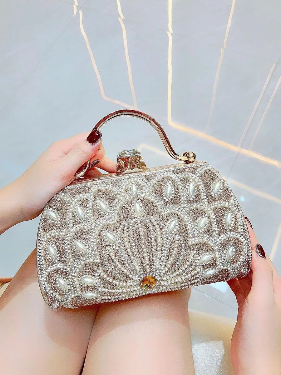 Beaded Rhinestone Luxury Clutches MNBF113