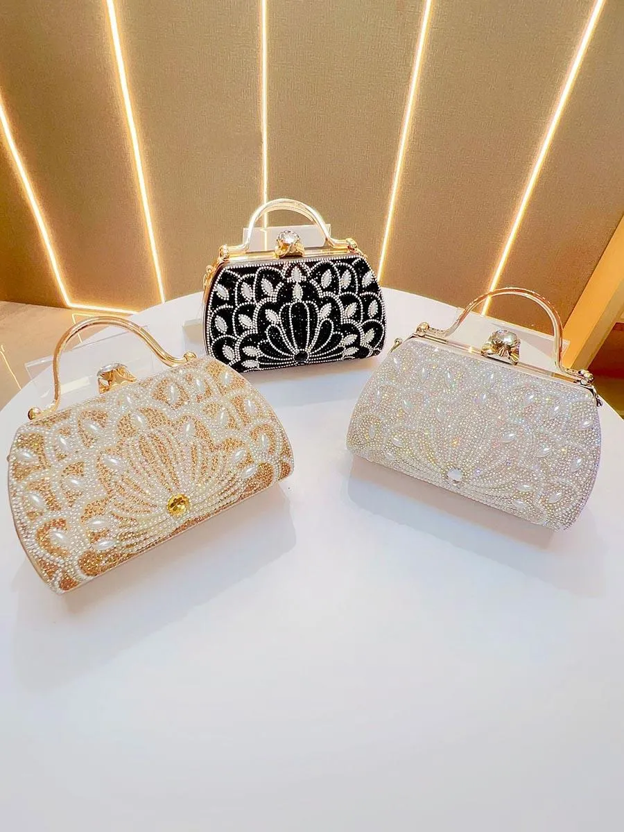 Beaded Rhinestone Luxury Clutches MNBF113