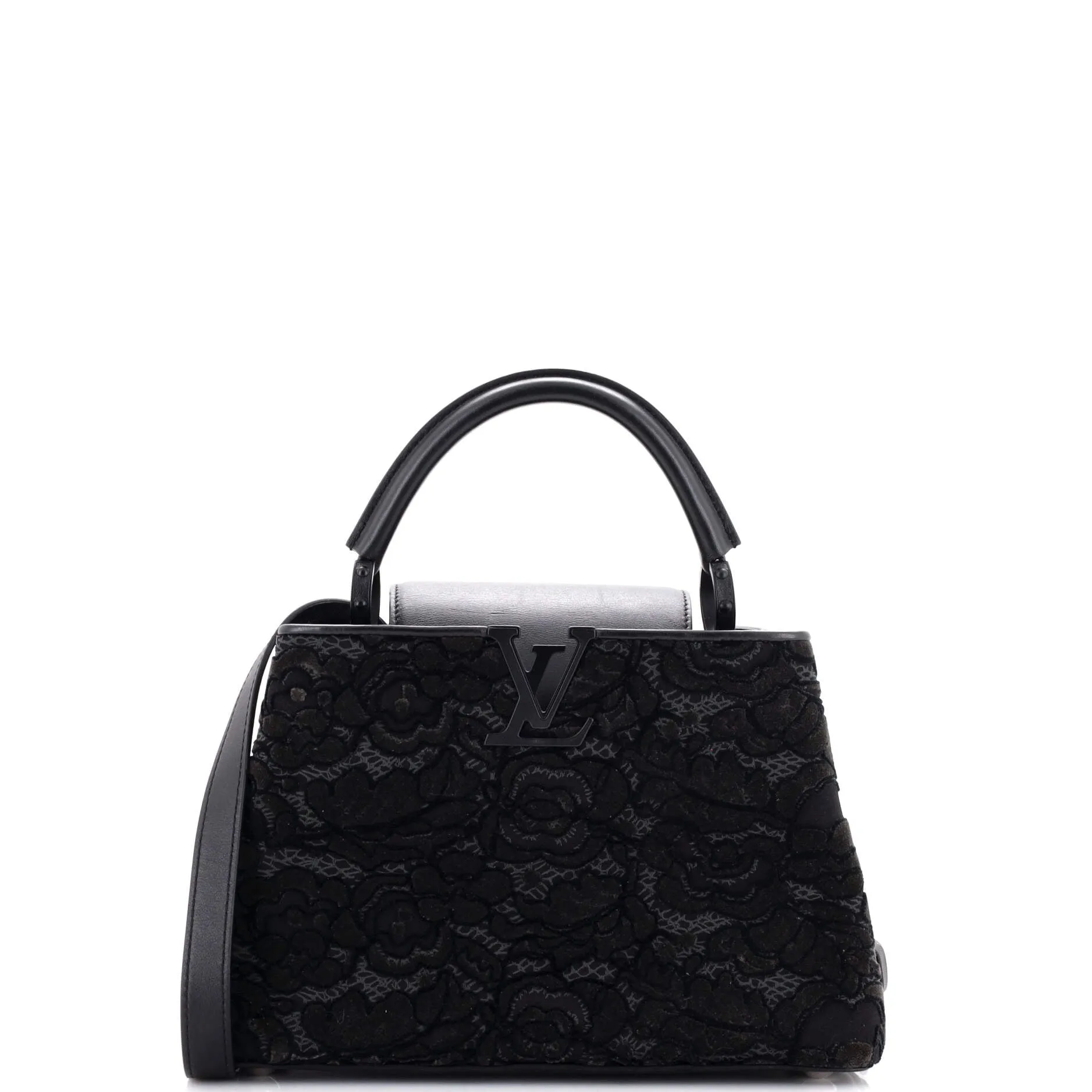 Capucines Bag Embroidered Velvet BB