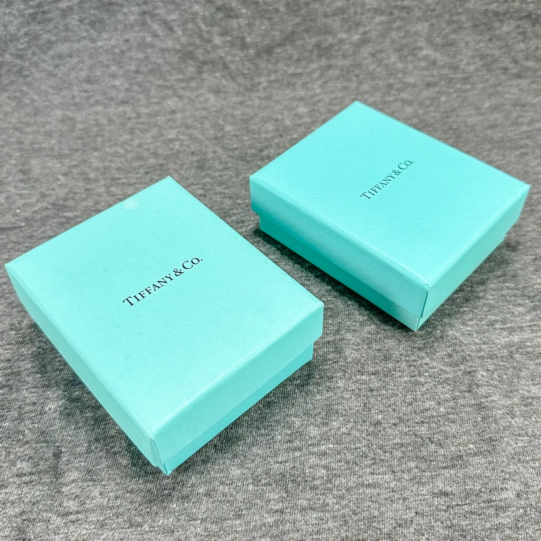 Estate Tiffany & Co. Set of 2 Boxes w. Pouches EMPTY