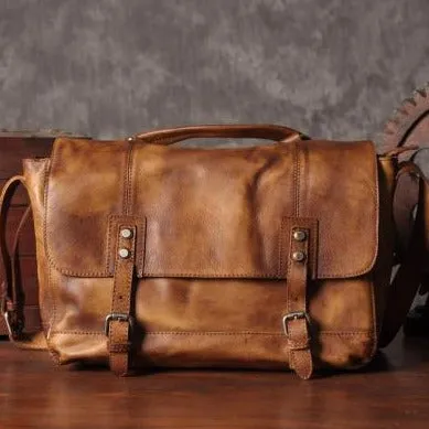 Genuine Leather Messenger Bag