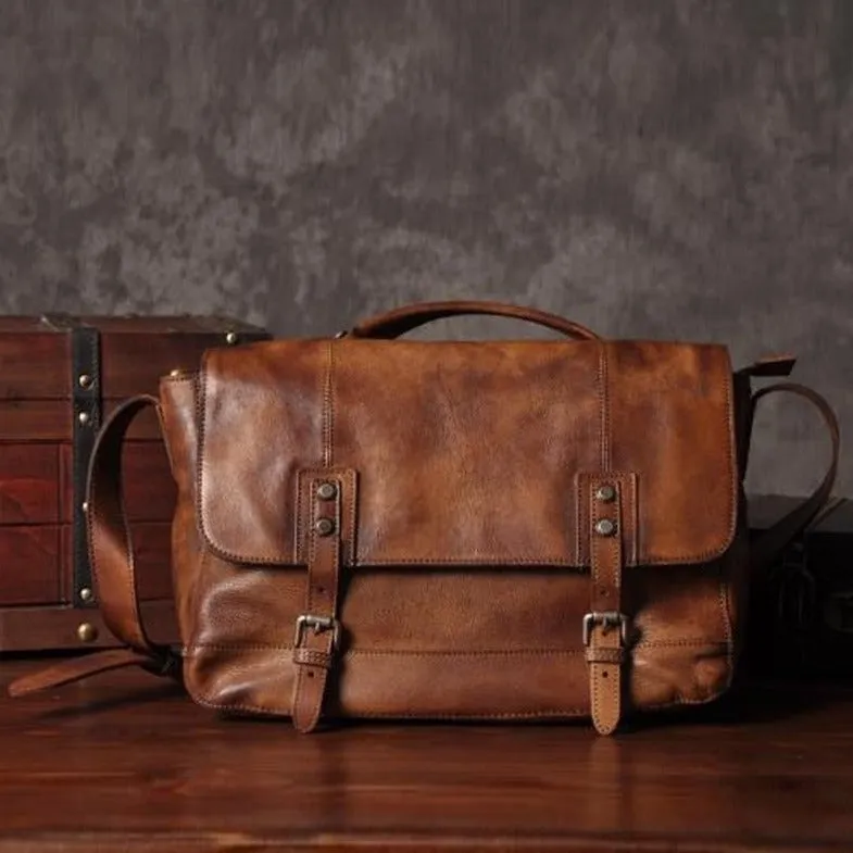 Genuine Leather Messenger Bag