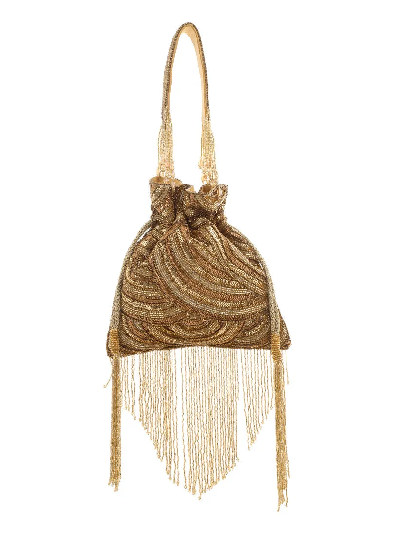 Glittering Tassel Potli