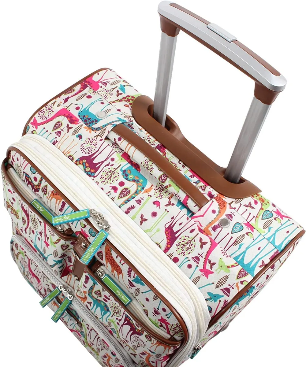 Lily Bloom 28 in Luggage Large Expandable Design Pattern Suitcase With Spinner Wheels