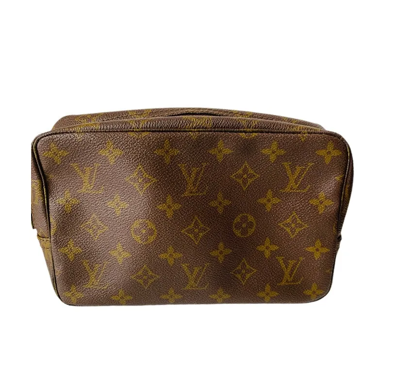 Louis Vuitton Vintage Brown Trousse 23 Monogram Canvas Cosmetic Bag/Toiletry Pouch