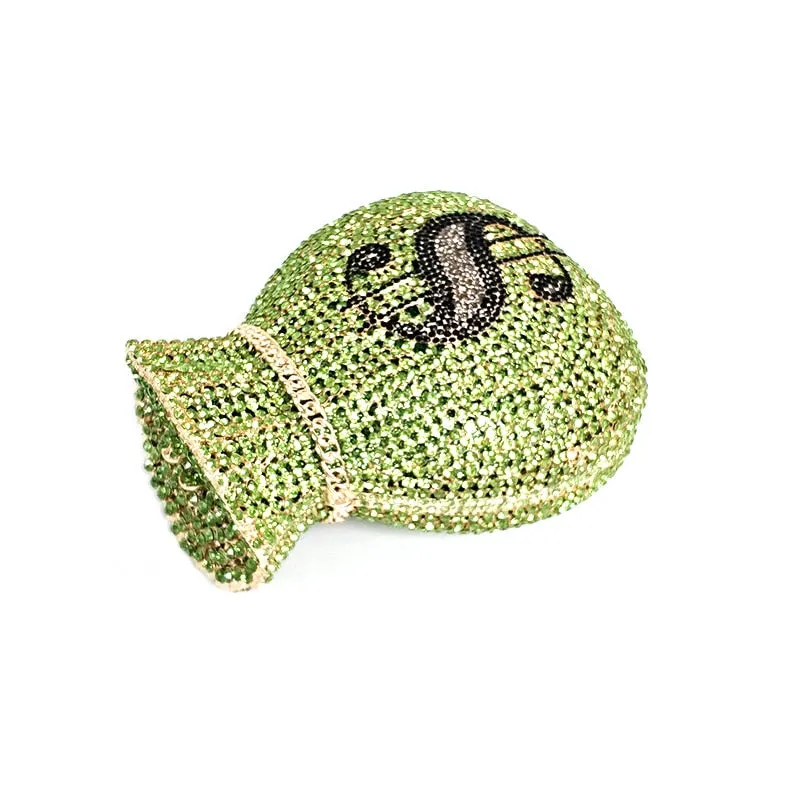 Luxury Rich Dollar Crystal Clutches