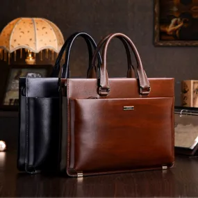 Men's Genuine Leather Business Briefcase | Laptop Case