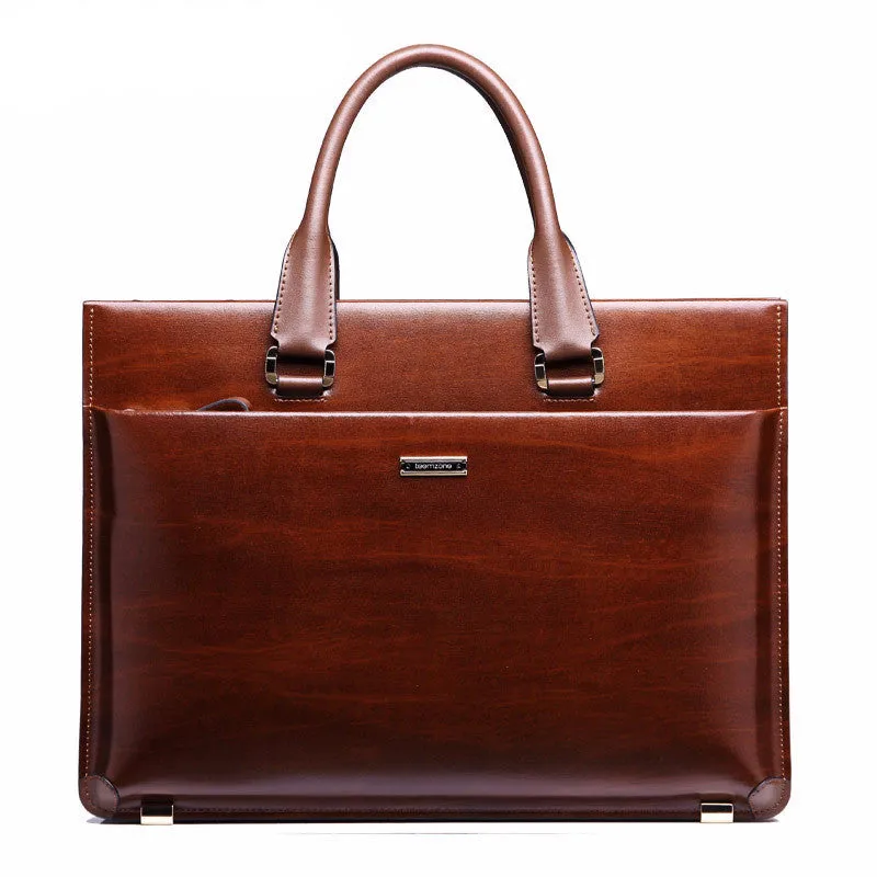 Men's Genuine Leather Business Briefcase | Laptop Case