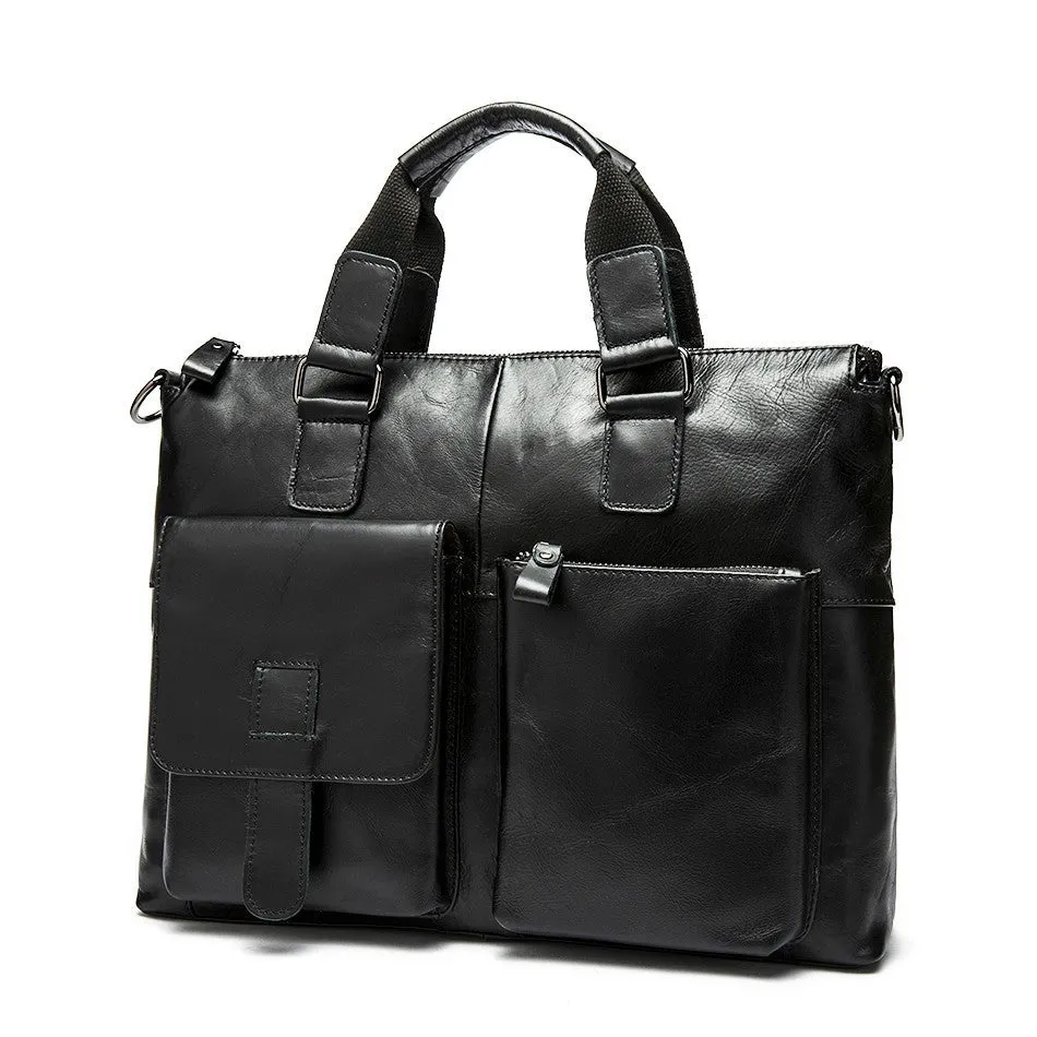 Men's Genuine Leather Shoulder Bag