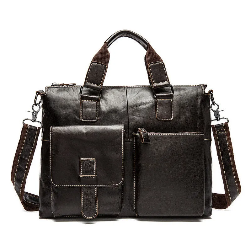 Men's Genuine Leather Shoulder Bag