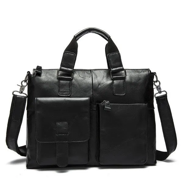 Men's Genuine Leather Shoulder Bag