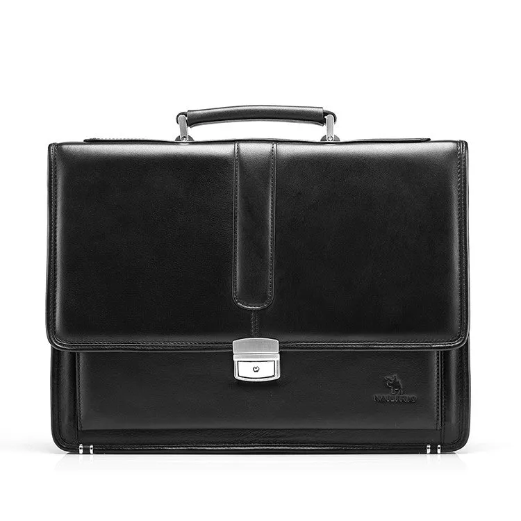 Men's Genuine Leather Vintage Business Briefcase