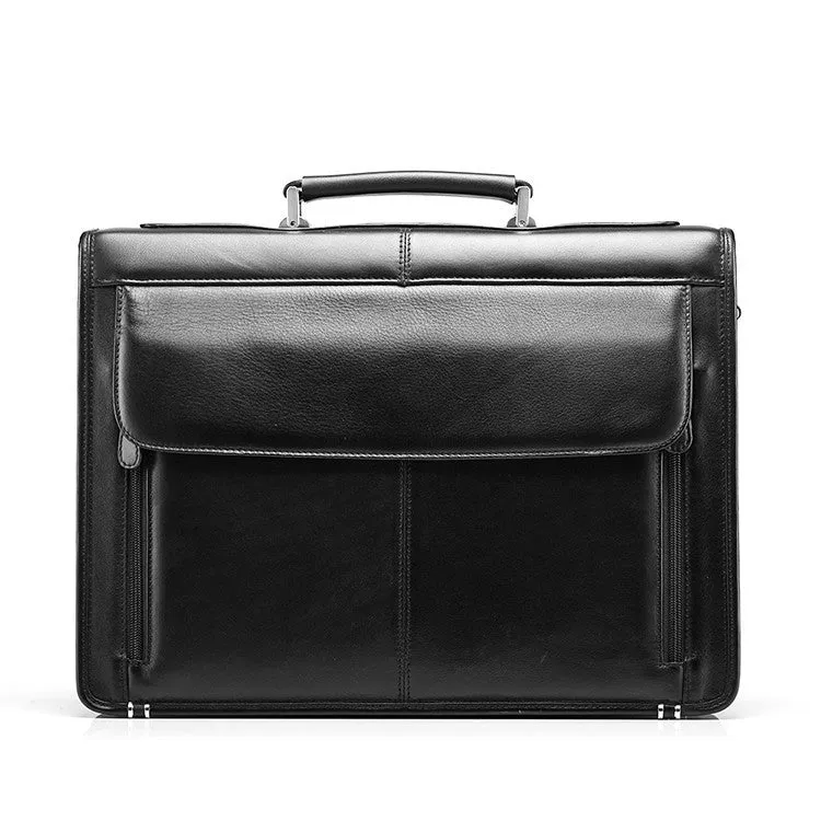 Men's Genuine Leather Vintage Business Briefcase