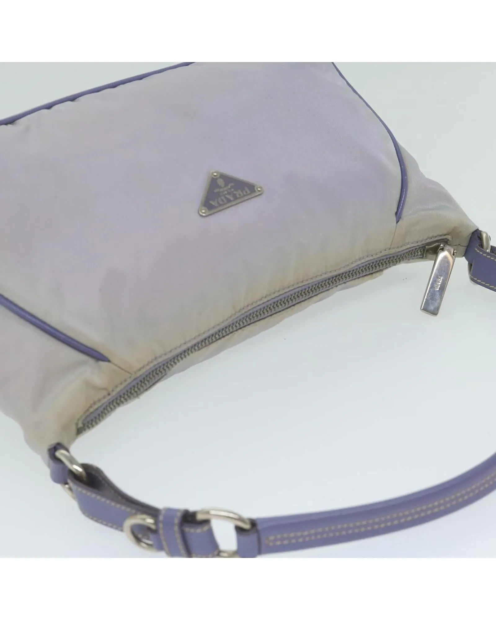 Purple Nylon Accessory Pouch by Italian Designer