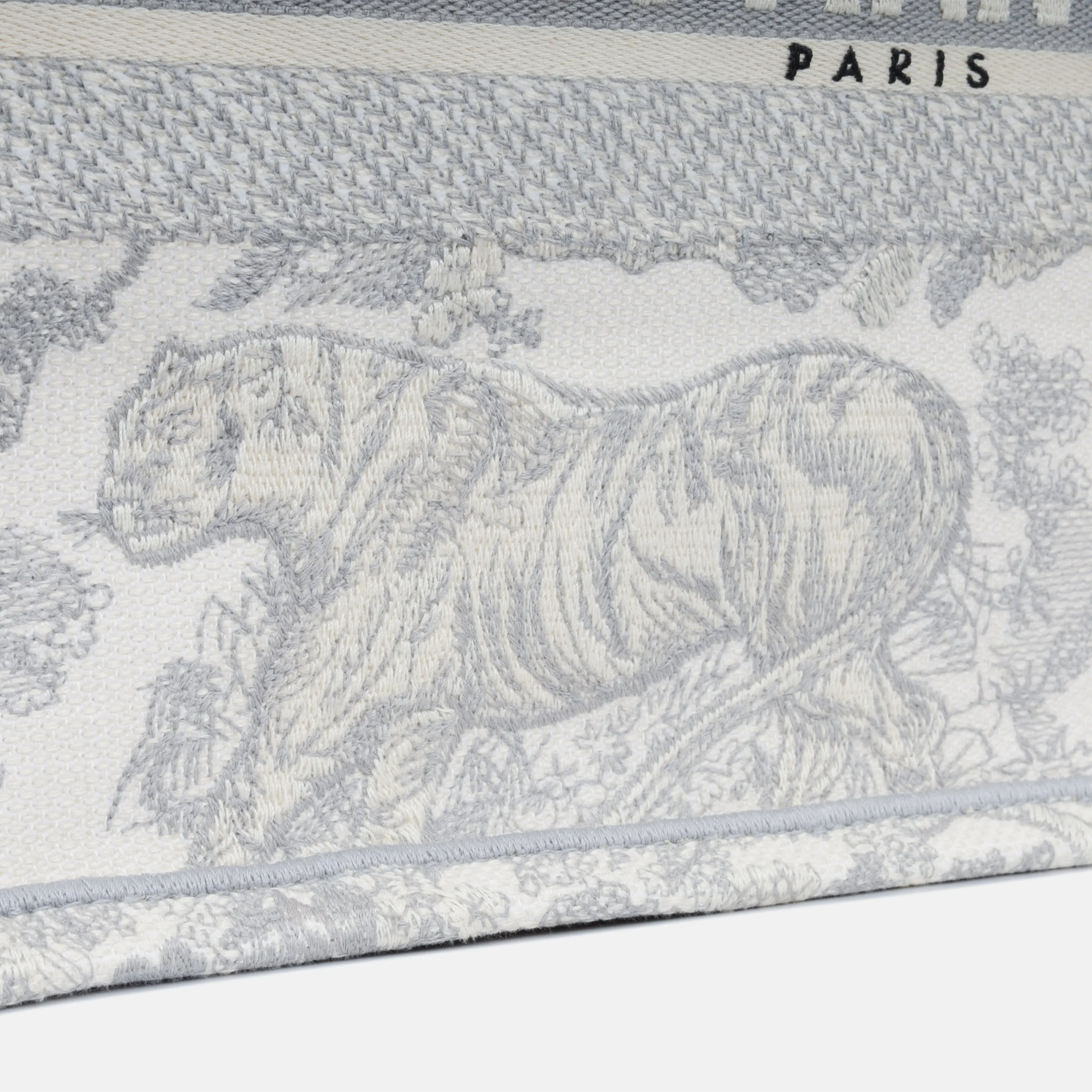 Small Book Tote - Grey Toile Du Jouy