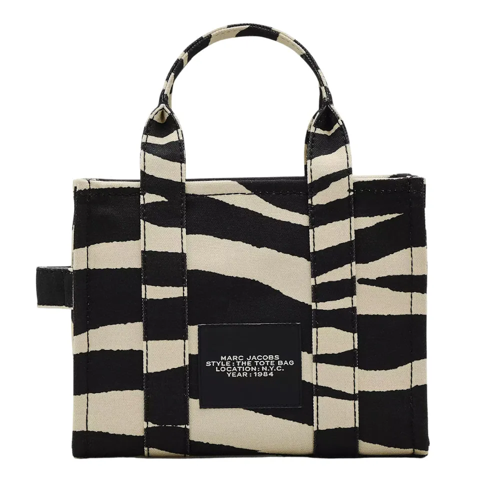 THE ZEBRA CANVAS SMALL TOTE BAG