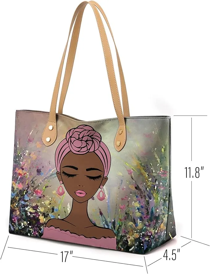 Trendy Fashion Totes - Melanin Dusty Rose